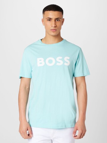 BOSS T-Shirt 'Thinking 1' in Blau: Vorderseite
