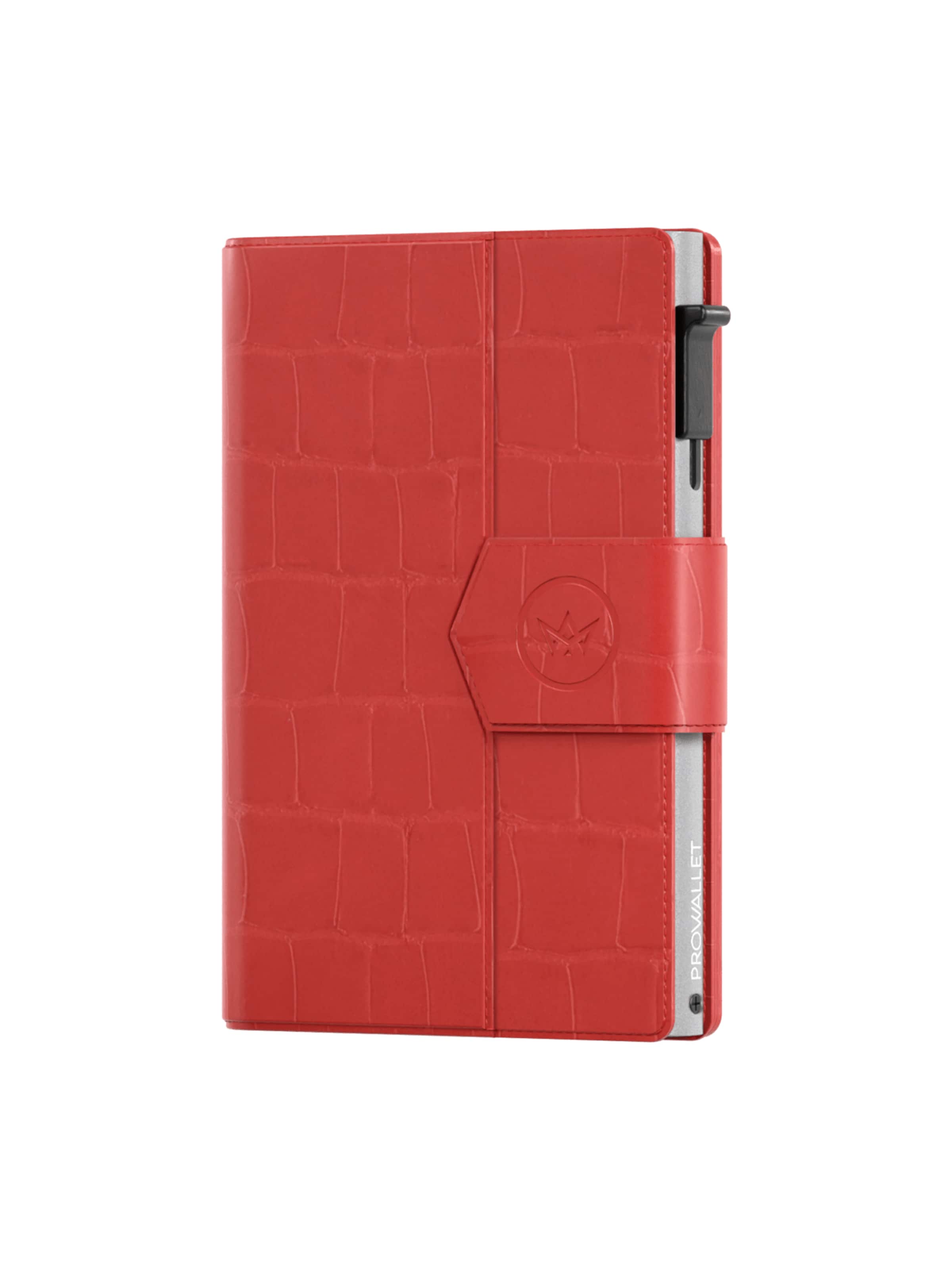 Prowallet Wallet 'Pasjeshouder Plus Croco' in Red