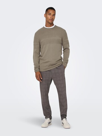 Only & Sons Sweater 'Blade' in Beige