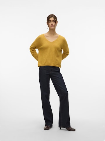 VERO MODA Sweater 'VMBesti' in Yellow