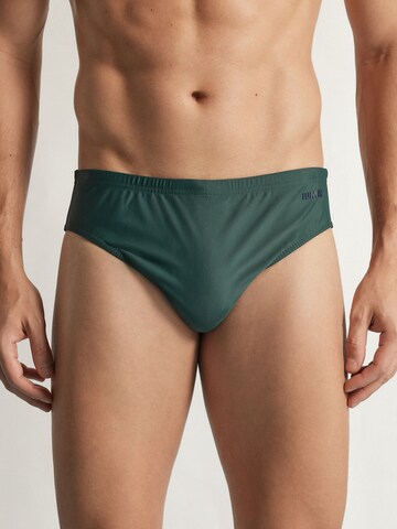 IUMAN Intimissimi Swim Trunks in Green: front