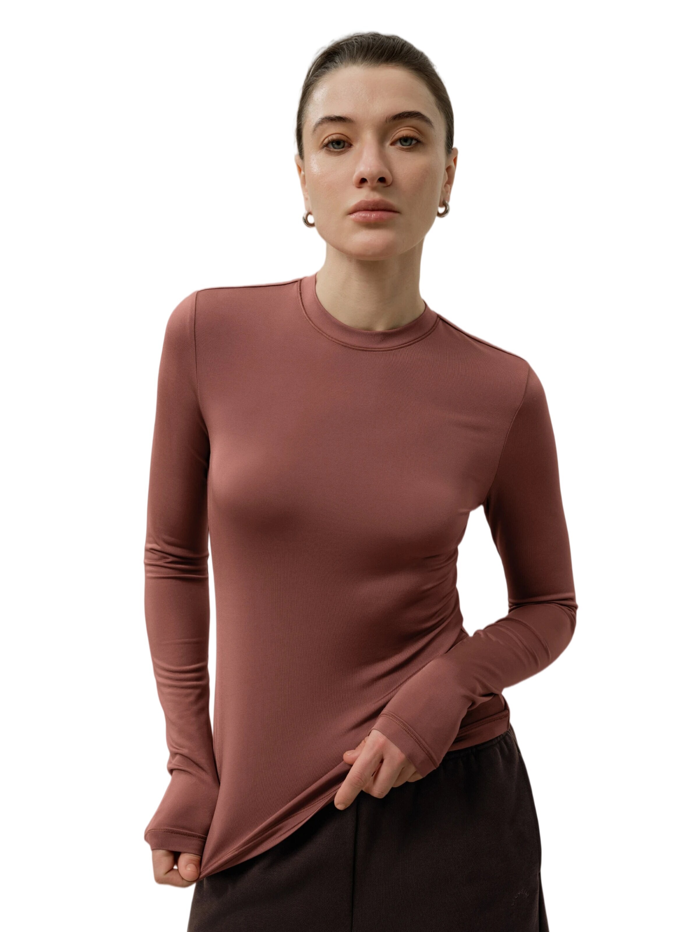 Lilysilk - Camiseta 'Seide Breeze Jersey Sensibles Top' en rojo
