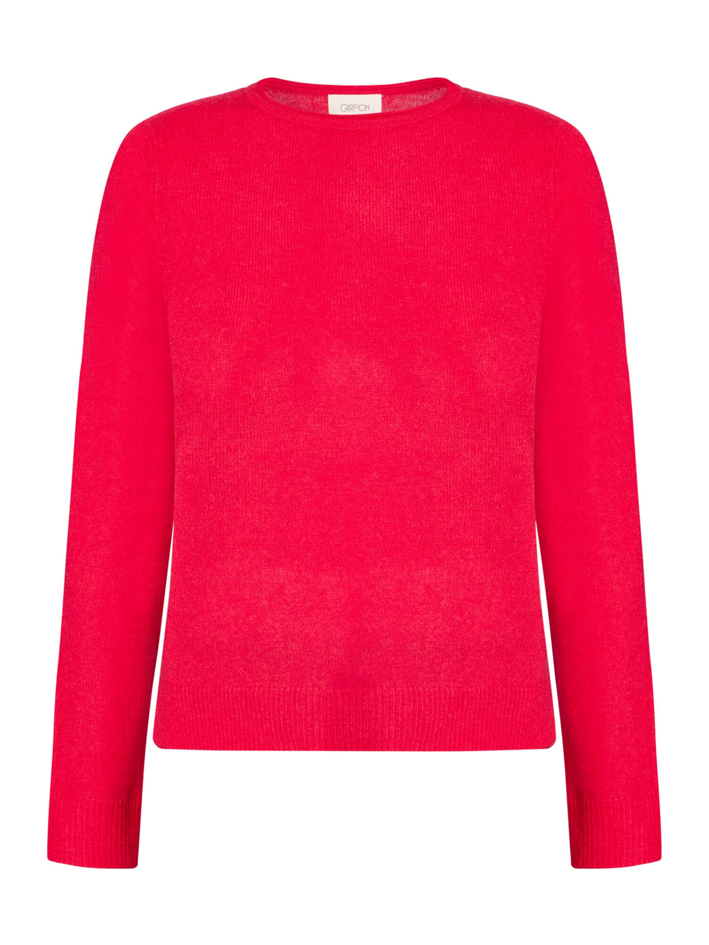 Cartoon Pullover in Rot: Vorderseite