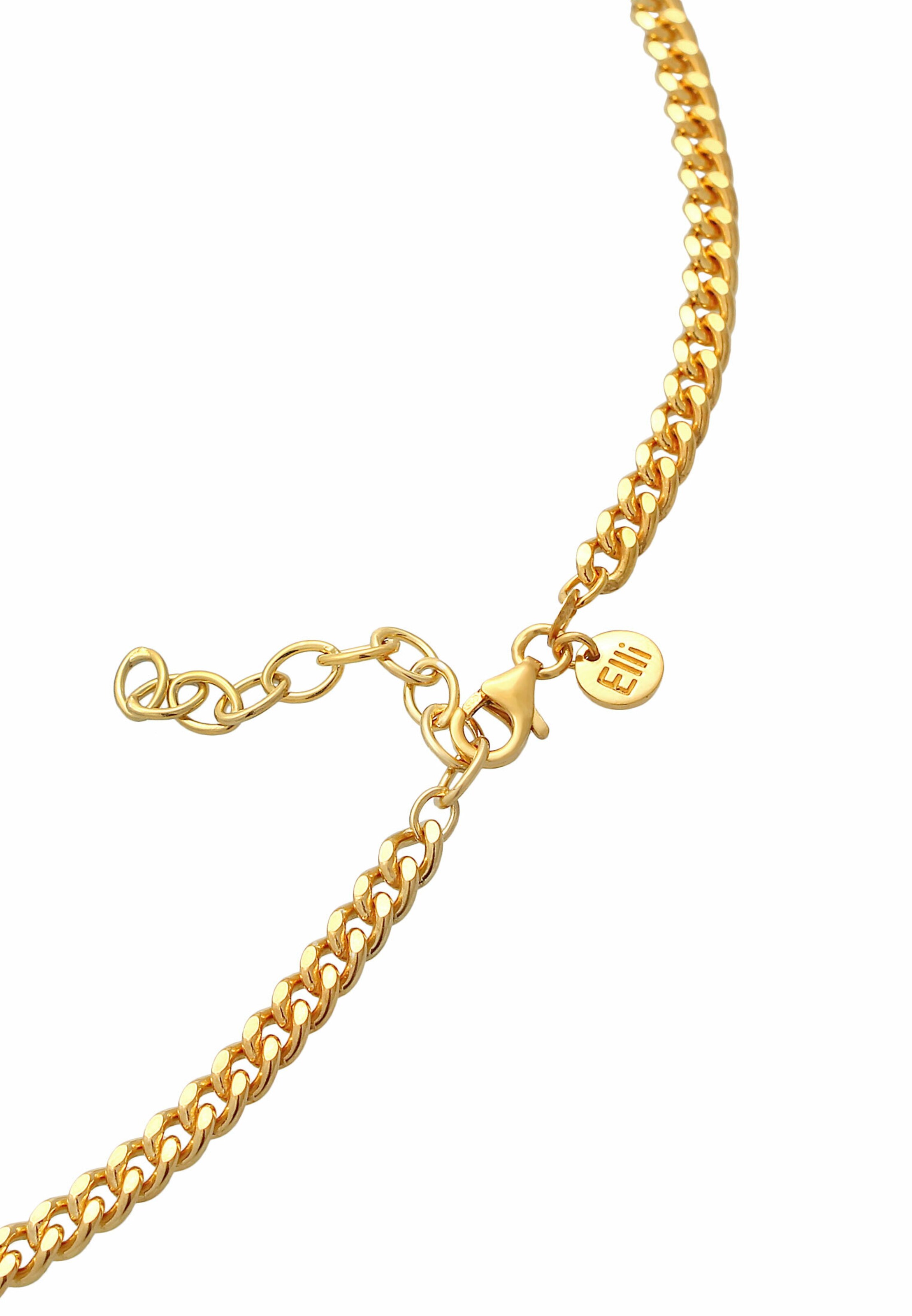 ELLI PREMIUM Halskette Basic Kette, Choker in Gold