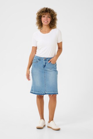 Cream Skirt 'CRPatch' in Blue