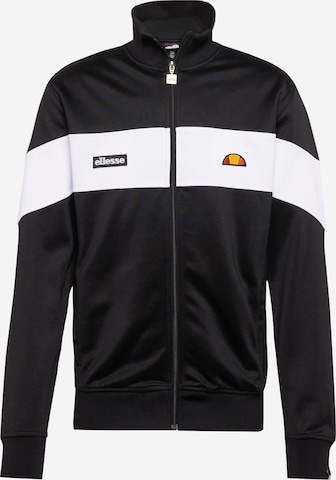 ELLESSE Sweat jacket 'Caprini' in Black: front
