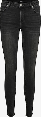 VERO MODA Skinny Jeans 'LYDIA' in Zwart: voorkant