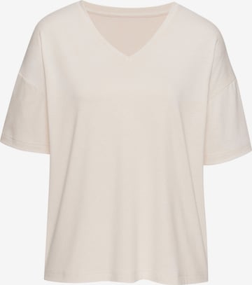 Camicia da notte di LASCANA in beige: frontale
