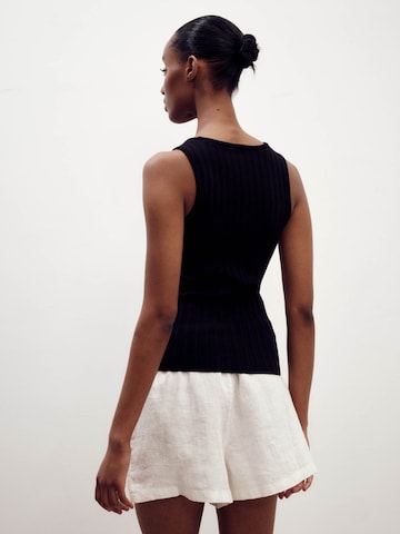 ABOUT YOU x Marie von Behrens Knitted Top 'Anna' in Black