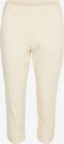 Coupe slim Pantalon 'Alea' Kaffe en beige : devant