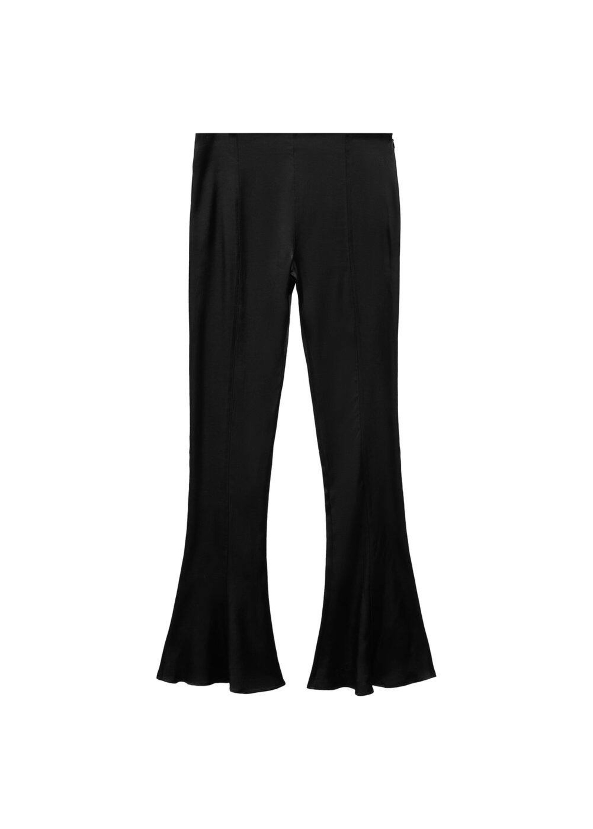 MANGO Flared Trousers 'Clavel' in Black: front