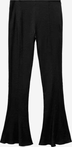 évasé Pantalon 'Clavel' MANGO en noir : devant