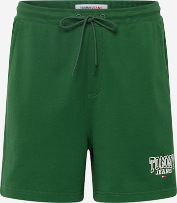 Regular Pantaloni de la Tommy Jeans pe verde: față