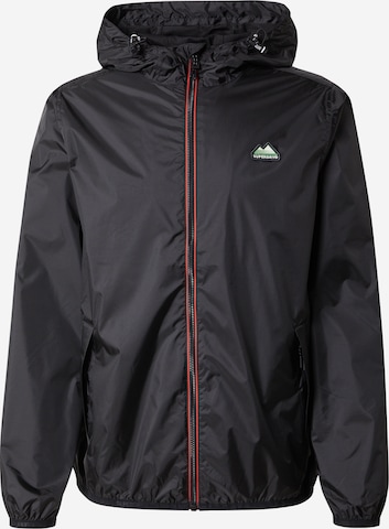 Veste mi-saison 'Essential' Superdry en noir : devant