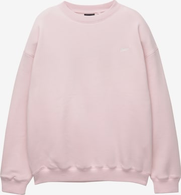 Pull&Bear Суичър 'STWD' в розово: отпред