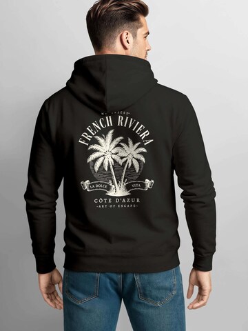 Neverless Sweatshirt 'French Riviera' in Black
