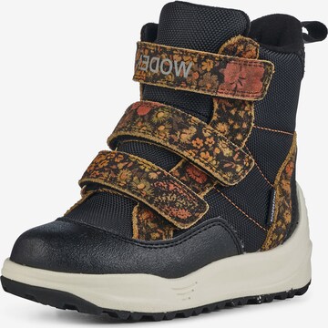 Bottes de neige WODEN Kids en noir : devant