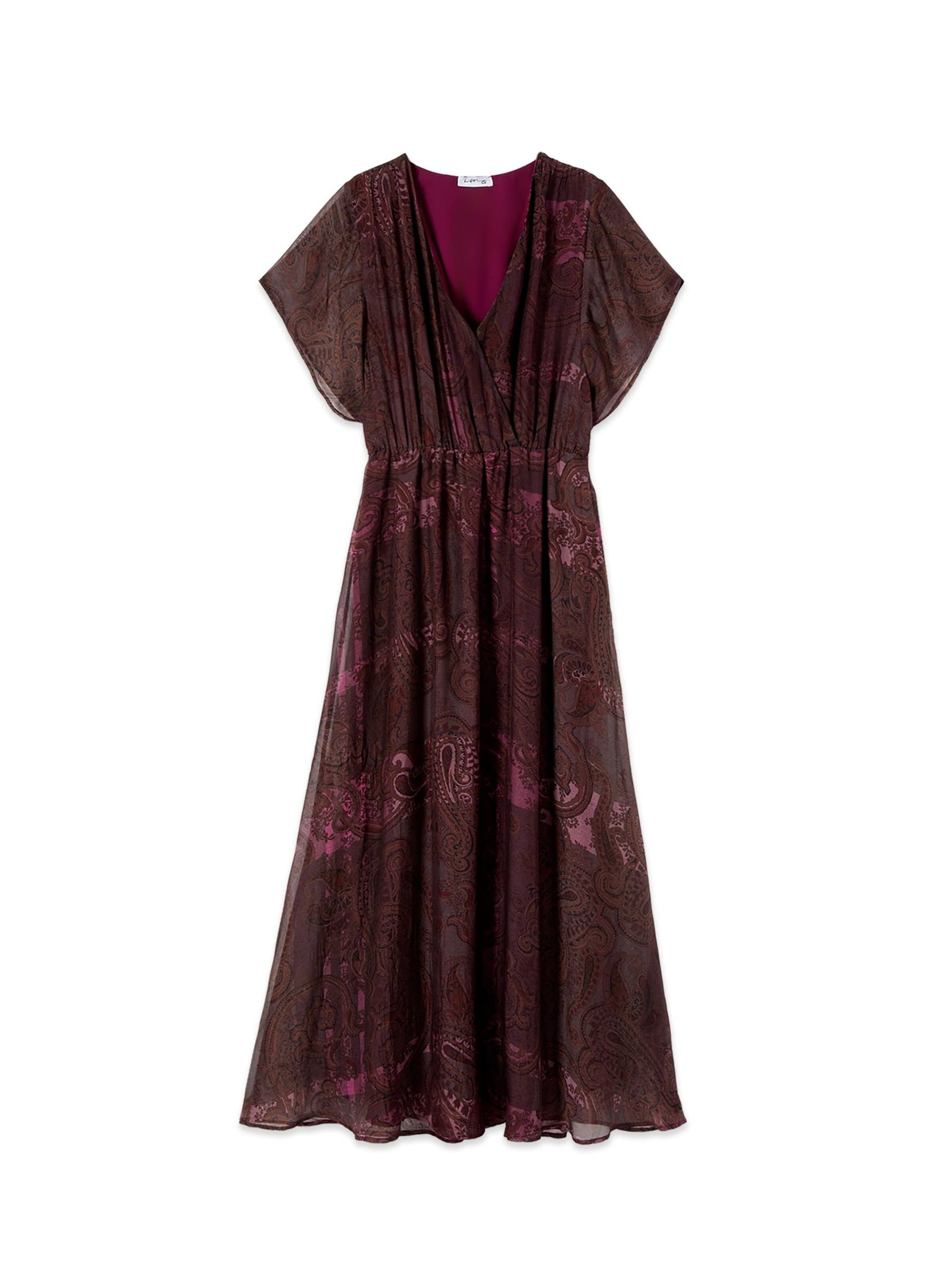 Robe oltre en marron : devant