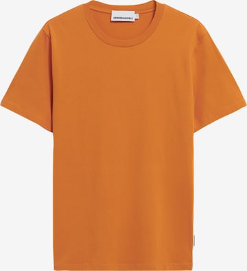 T-Shirt ARMEDANGELS en orange : devant