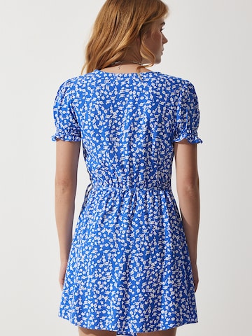 Happiness İstanbul Jurk in Blauw