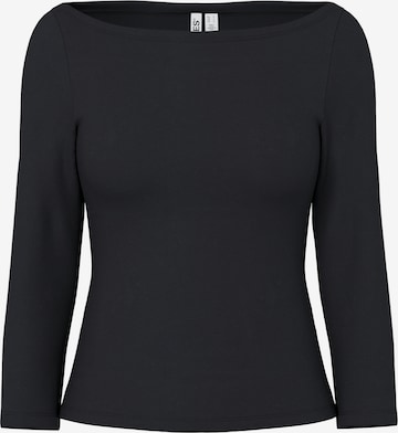 juoda PIECES Marškinėliai 'PCPHOEBE': priekis