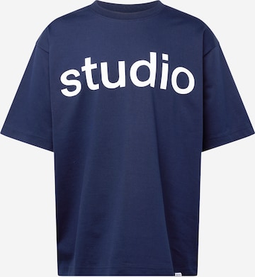 SEIDENSTICKER - Camisa 'Studio' em azul: frente