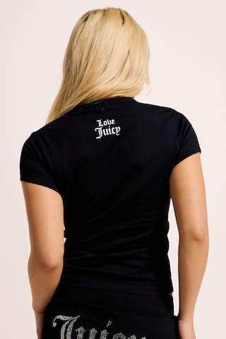 Juicy Couture Shirt 'PEACE LOVE AND JUICY HILTON' in Black