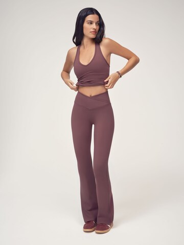 Osia Flared Leggings i brun