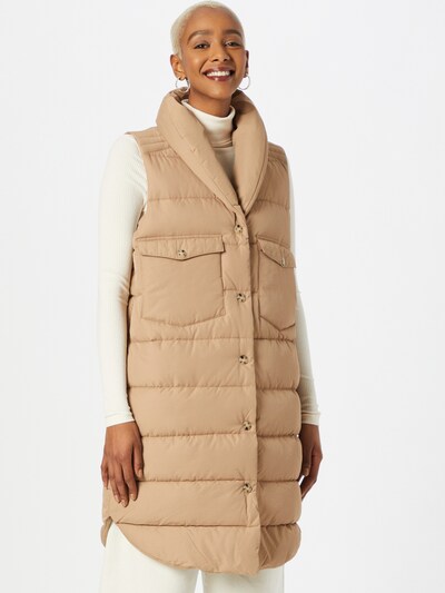 NÜMPH Vest 'BETRI' in Light beige, View model