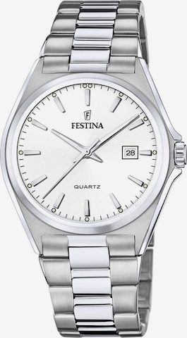 Montre à affichage analogique 'ACERO CLASICO' FESTINA en blanc : devant