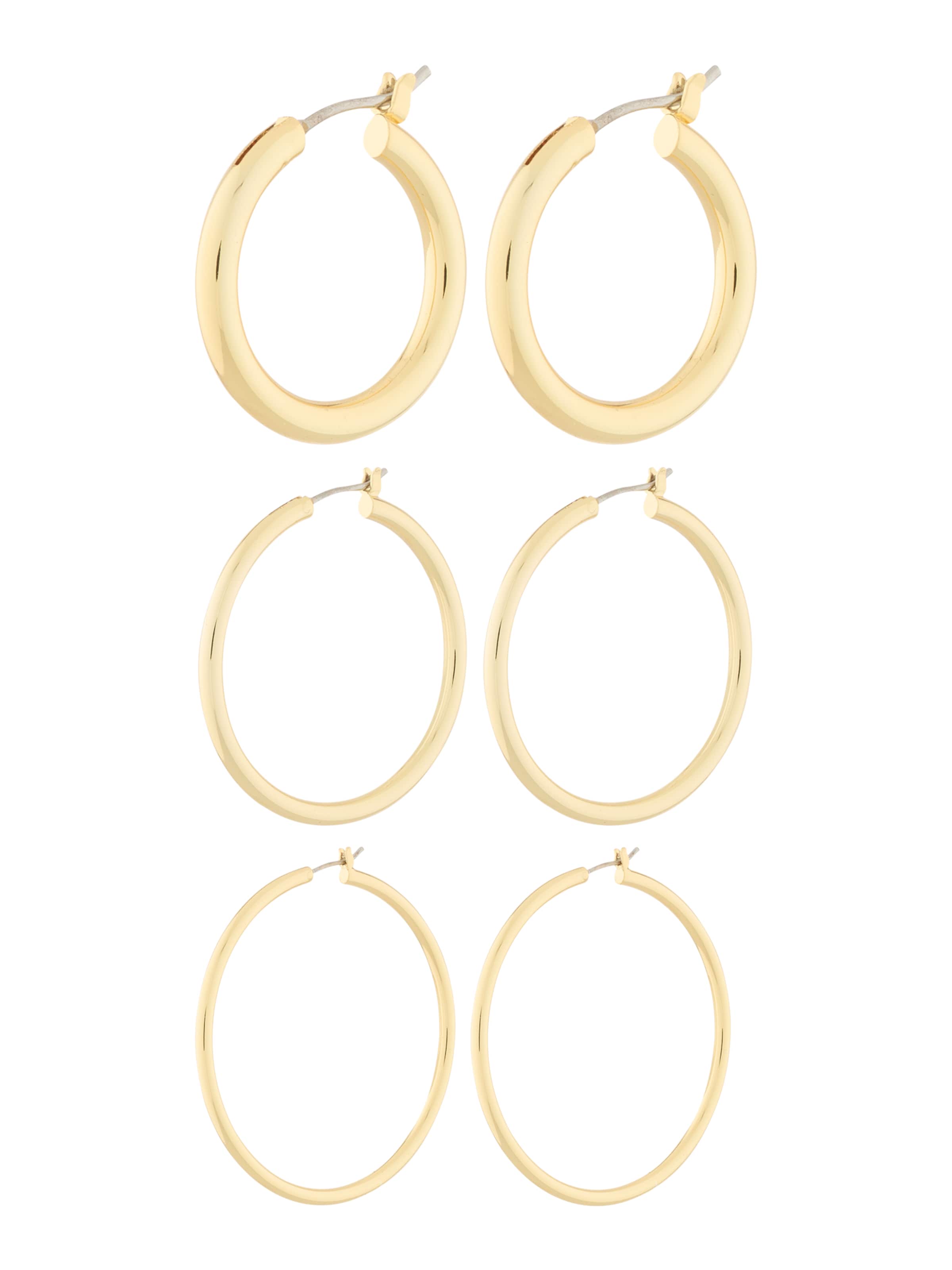 Cercei de la & Other Stories pe auriu: față