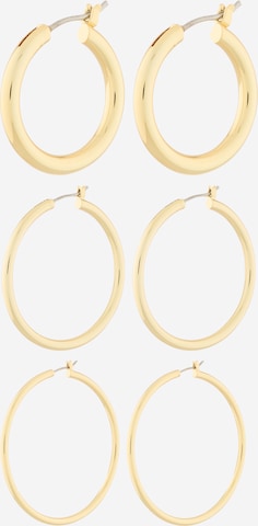 Cercei de la & Other Stories pe auriu: față