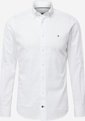 TOMMY HILFIGER - Ajuste regular Camisa en blanco: frente