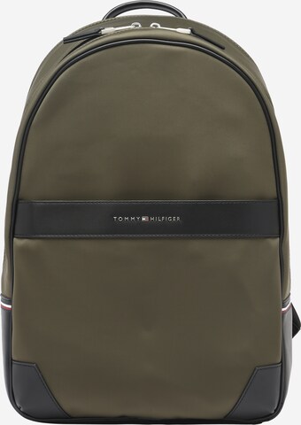 TOMMY HILFIGER Backpack in Green: front