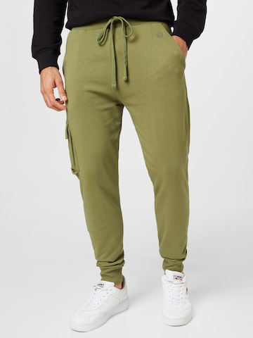 Tapered Pantaloni cargo 'Core Utility' di WESTMARK LONDON in verde: frontale