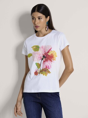 T-shirt MADELEINE en blanc : devant