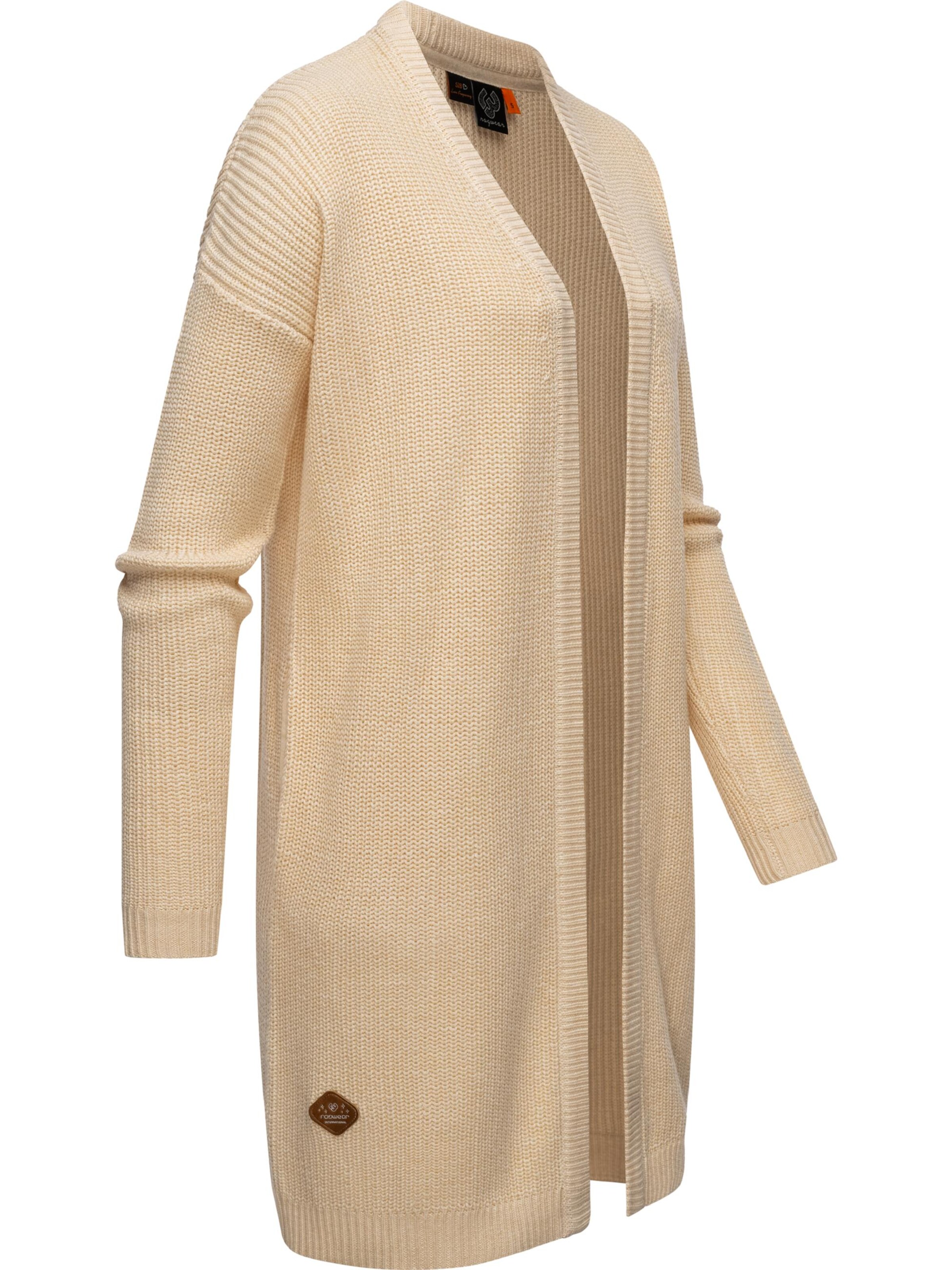 Ragwear Knit Cardigan 'Nadina' in Beige