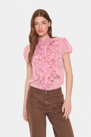Chemisier 'SZ Lilja' SAINT TROPEZ en rose : devant