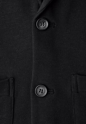 Street One MEN Regular fit Suit Jacket 'Terry Slub' in Black