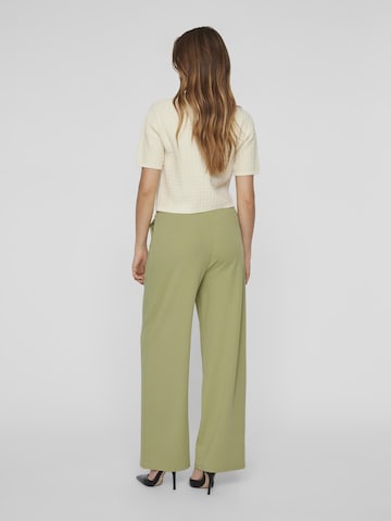 VILA Wide leg Broek in Groen