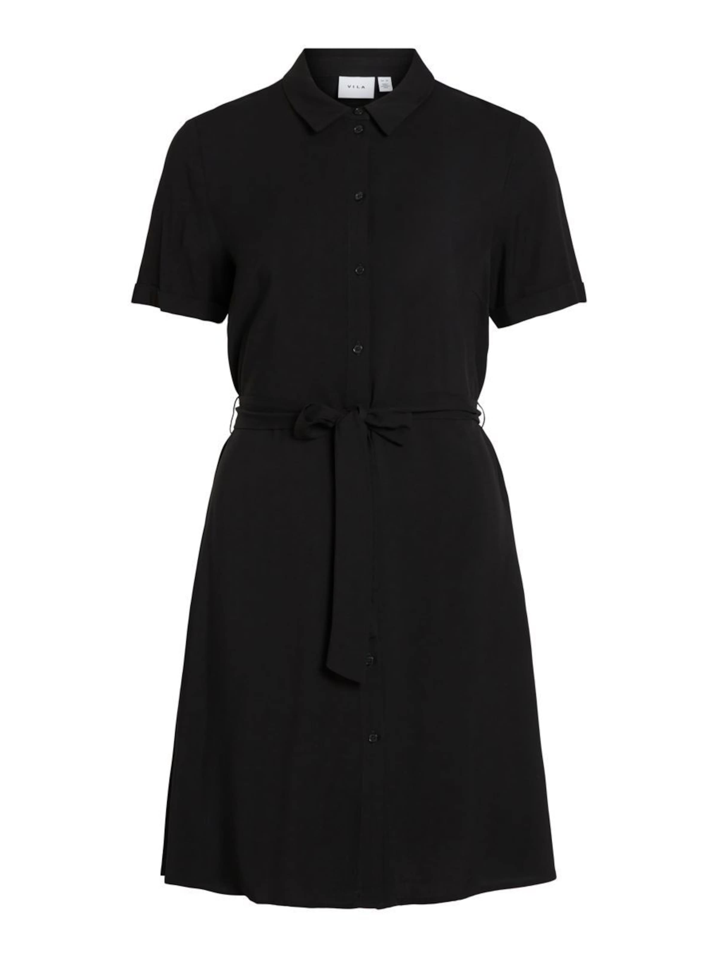 Robe-chemise 'Paya' VILA en noir : devant