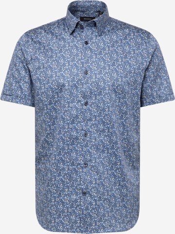 Matinique Slim fit Overhemd 'Trostol' in Blauw: voorkant