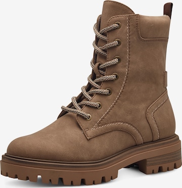 Bottines à lacets Tamaris en marron : devant