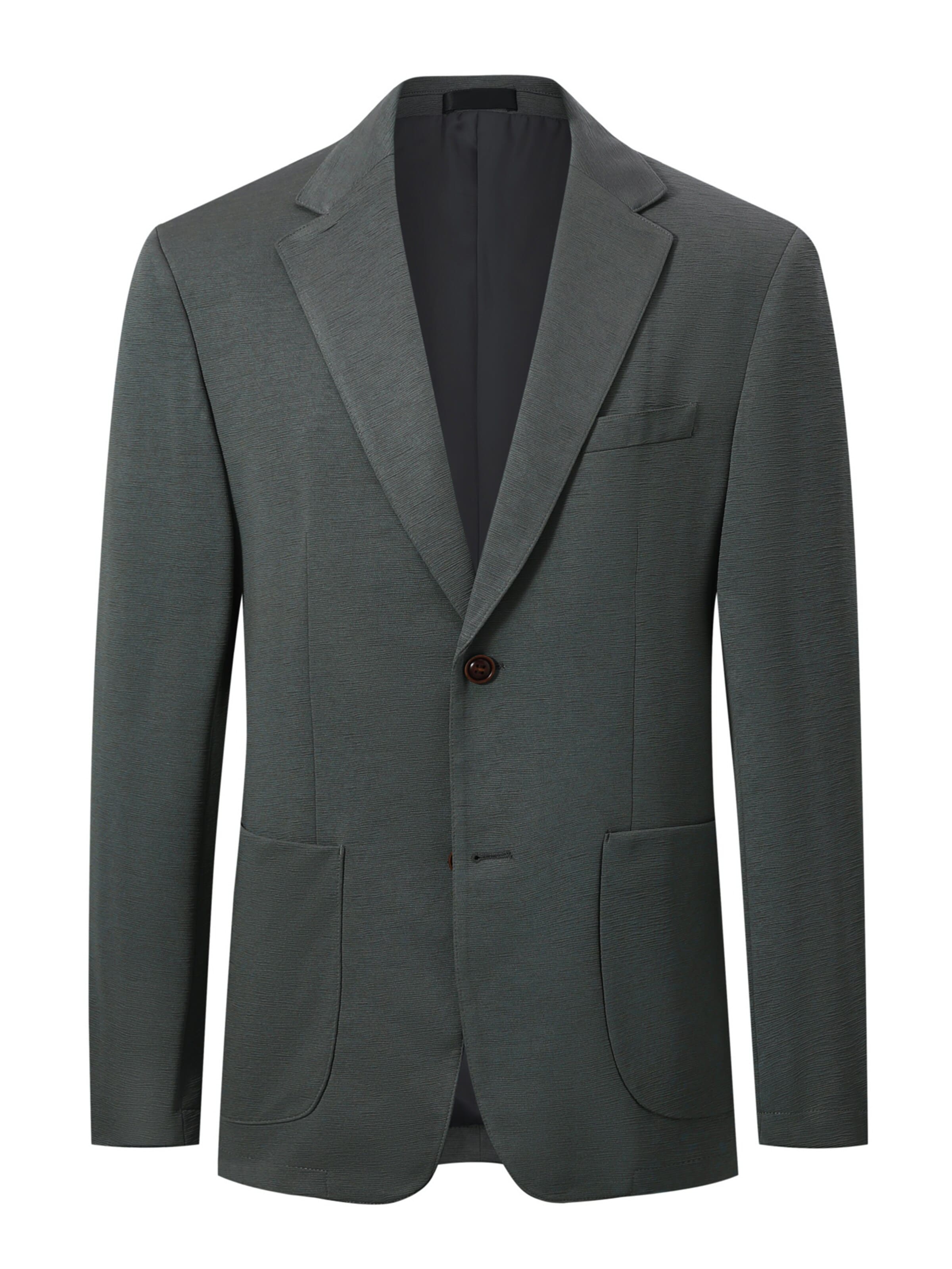 ALLTHEMEN Suit Jacket 'Welle' in Grey: front