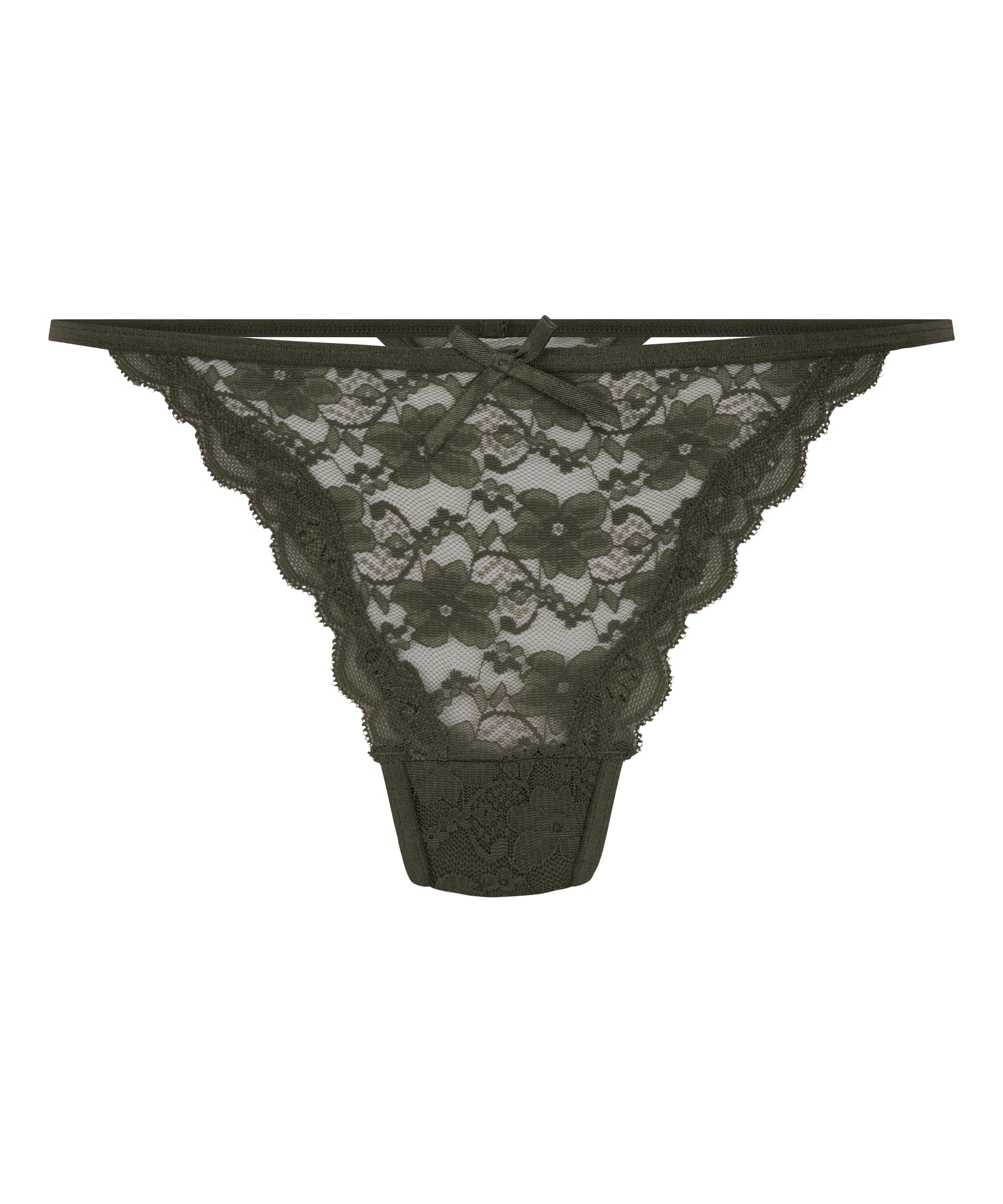 Hunkemöller String in Groen: voorkant