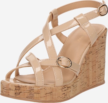 ABOUT YOU Remmisandaalit 'Mona' värissä beige: etupuoli