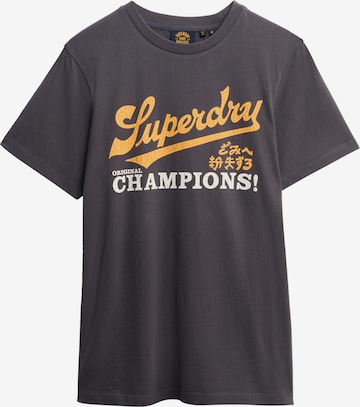 T-Shirt Superdry en gris : devant