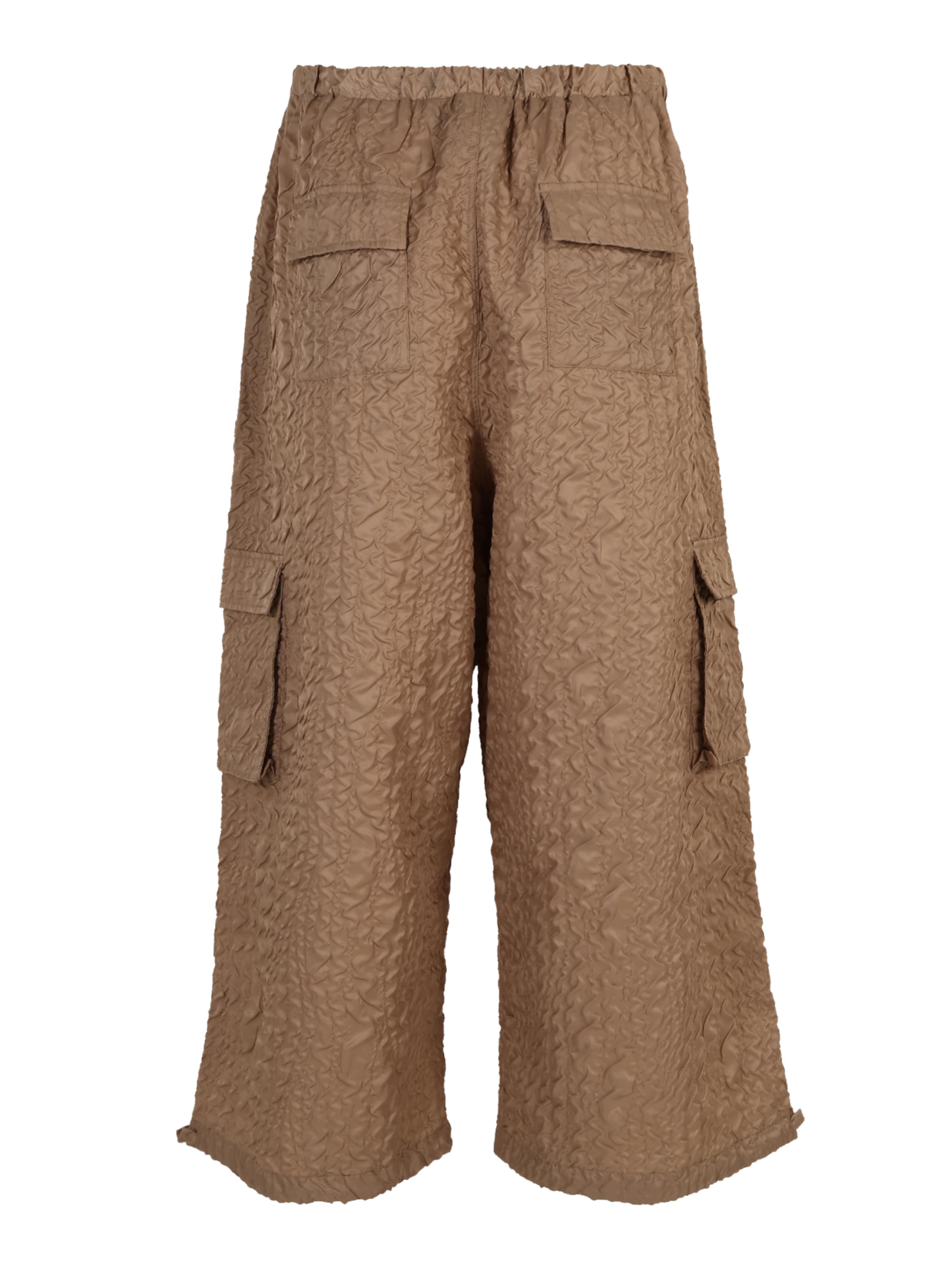 The Ragged Priest Szeroka nogawka Bojówki w kolorze beżowy