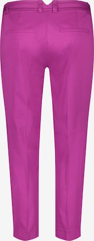 Coupe slim Pantalon à plis GERRY WEBER en rose