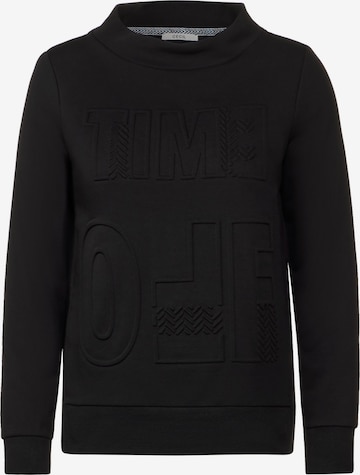 CECIL Sweatshirt in Black: front